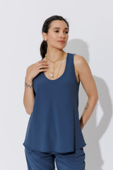 Teal Luxury Bias Cami