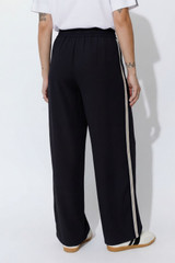 Black Euro Pintuck Sport Pant