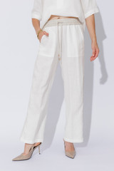 White Washed Linen Pocket Pant