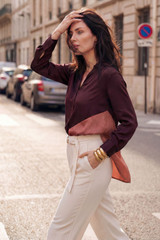 Chocolate Spliced Milan Blogger Shirt