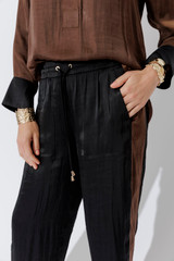 Black Glow Panel Pant
