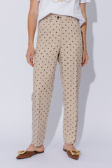 Beige Spot Tailored Pant