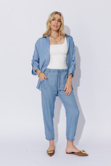 Mid Denim Tencel Jogger Pant