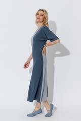 Blue Tencel Dolman Dress