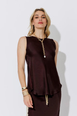 Chocolate Glow Bias Cami