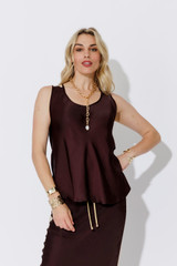 Chocolate Glow Bias Cami