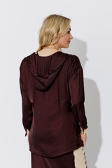 Chocolate Glow Hooded Shirt