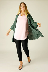 Pink Soft Touch Cowl Tee