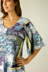 Paisley Jersey Bell Sleeve Top - FINAL SALE