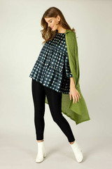 Teal Window Nano Patchwork Top - SALE