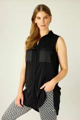 Black Soft Touch Patch Cami