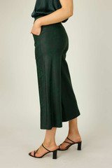 Forest Leatherette Jet Culotte