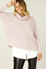 Pink Fluffy Turtle Neck Jumper - SALE Pink Fluffy Turtle Neck Jumper - SALE
