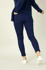 Navy Diamond Bengaline Cuffed Jogger - SALE