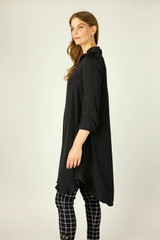 Black Seta Oversized Blogger Shirt - SALE