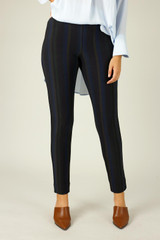 Dark Stripe Ponte Relaxed Slim Jean - FINAL SALE