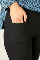 Black Dotty Bengaline Stitch Pant - SALE