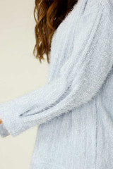 Light Blue Eyelash Knit Genie Jumper