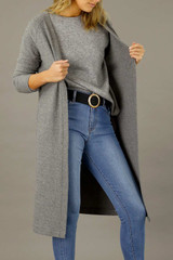 Mid Grey Brushed Lounge Cardigan