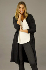 Black Brushed Lounge Cardigan