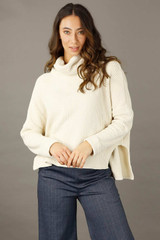 Ivory Velour Turtle Neck