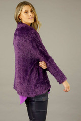 Purple Plush Cowl Overtop - FINAL SALE