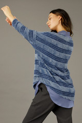 Chambray Fluffy Stripe Overtop