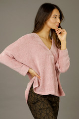 Pink Velour Bronte Jumper