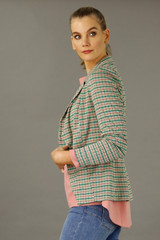 Green Rosetta Puff Blazer - FINAL SALE