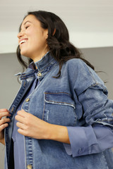 Chambray Denim Shacket - SALE