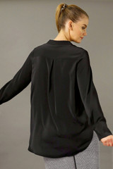 Black Soft Touch Boyfriend Shirt - SALE