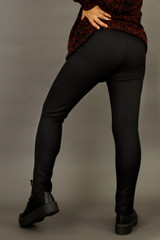 Black Light Weight Ponte Zippy Pant - SALE