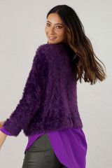 Purple Plush Wonder Cardi - FINAL SALE