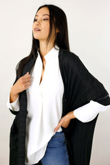 Black Glam Maxi Cardigan -FINAL  SALE