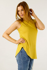 Gold Shimmer Crew Cami - SALE