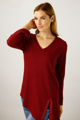 Red Rib New York Tunic - FINAL SALE