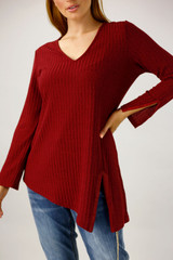 Red Rib New York Tunic - FINAL SALE