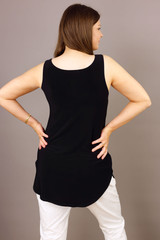 Black Jersey Layer Cami