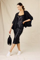 Black Silky Cardigan - SALE