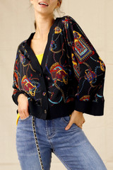 Black Bridle Silky Cardigan - SALE