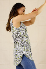 Yellow Animal Jersey Layer Cami - SALE