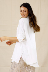 Ivory Soft Touch Splice Shirt - SALE
