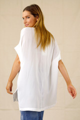 White Seta Silky Vest - SALE