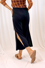 Black Soft Touch Split Culotte - SALE