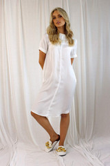 White Seta Tee Dress - SALE