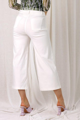 White Bengaline Culotte - SALE