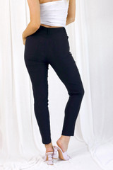 Black Bengaline Slim Jean - SALE