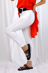 White Bengaline Slim Jean