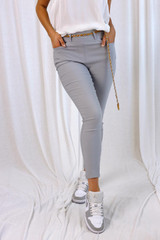 Silver Bengaline Slim Jean