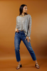 Chambray Asha Straight Jean Chambray Asha Straight Jean